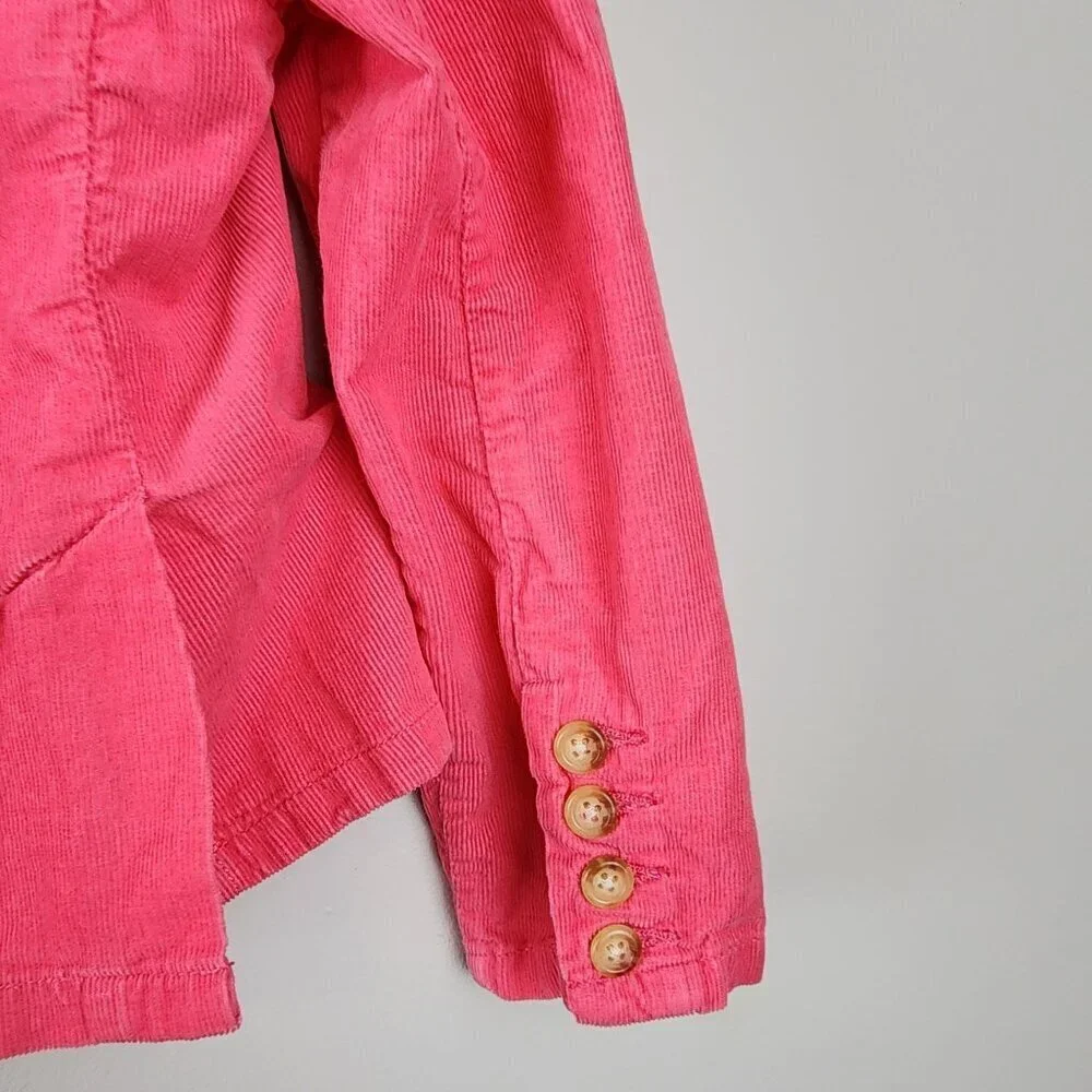 Ralph Lauren Girls Pink Corduroy Blazer Jacket Size 5 School Preppy